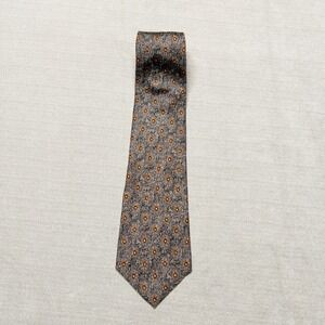 Vintage‎ Perry Ellis Portfolio Tie Floral Geometric Business Professional Office